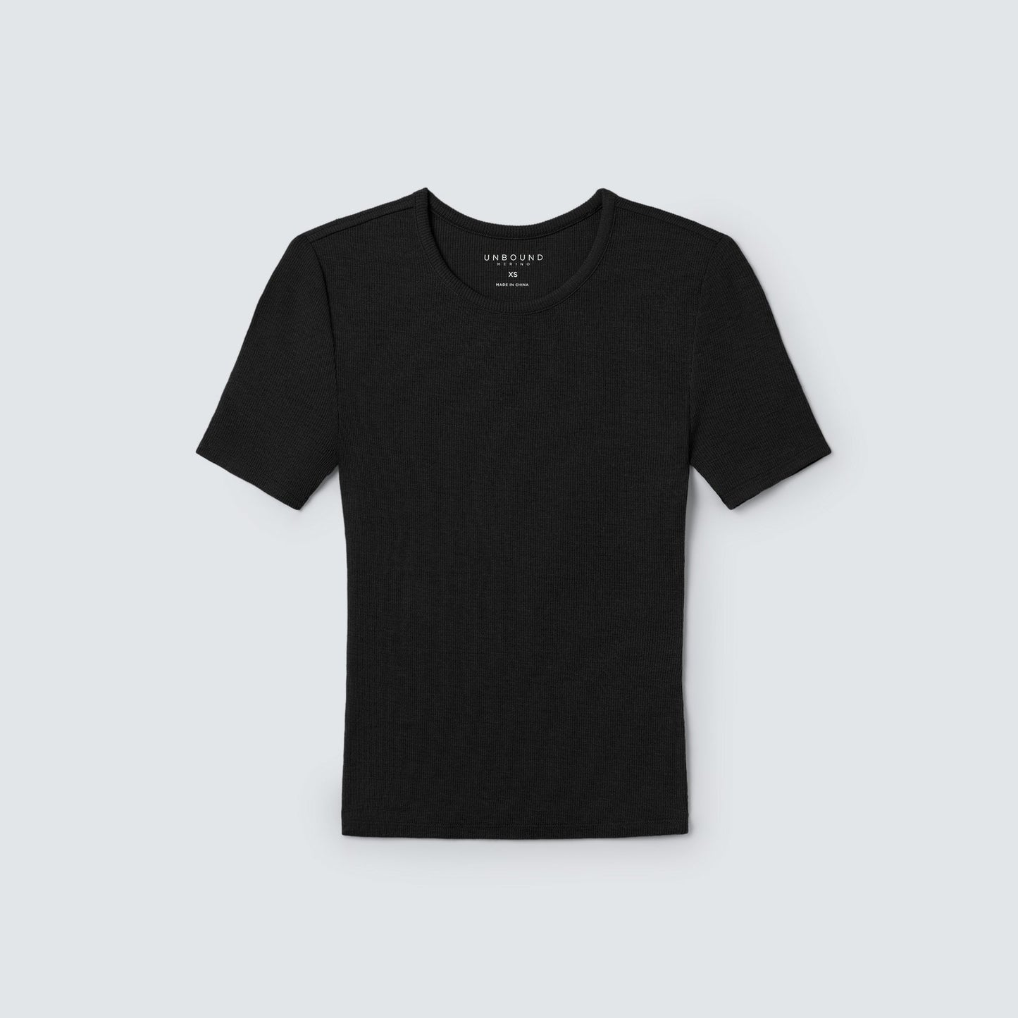 Women's Rib Fitted Crew Neck T-Shirt