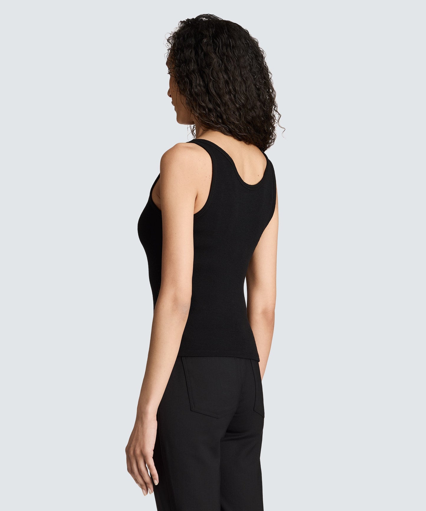 Women's Merino Rib Scoop Neck Tank