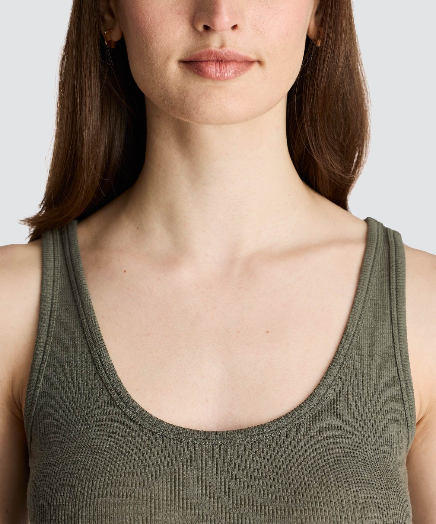 Women's Merino Rib Scoop Neck Tank