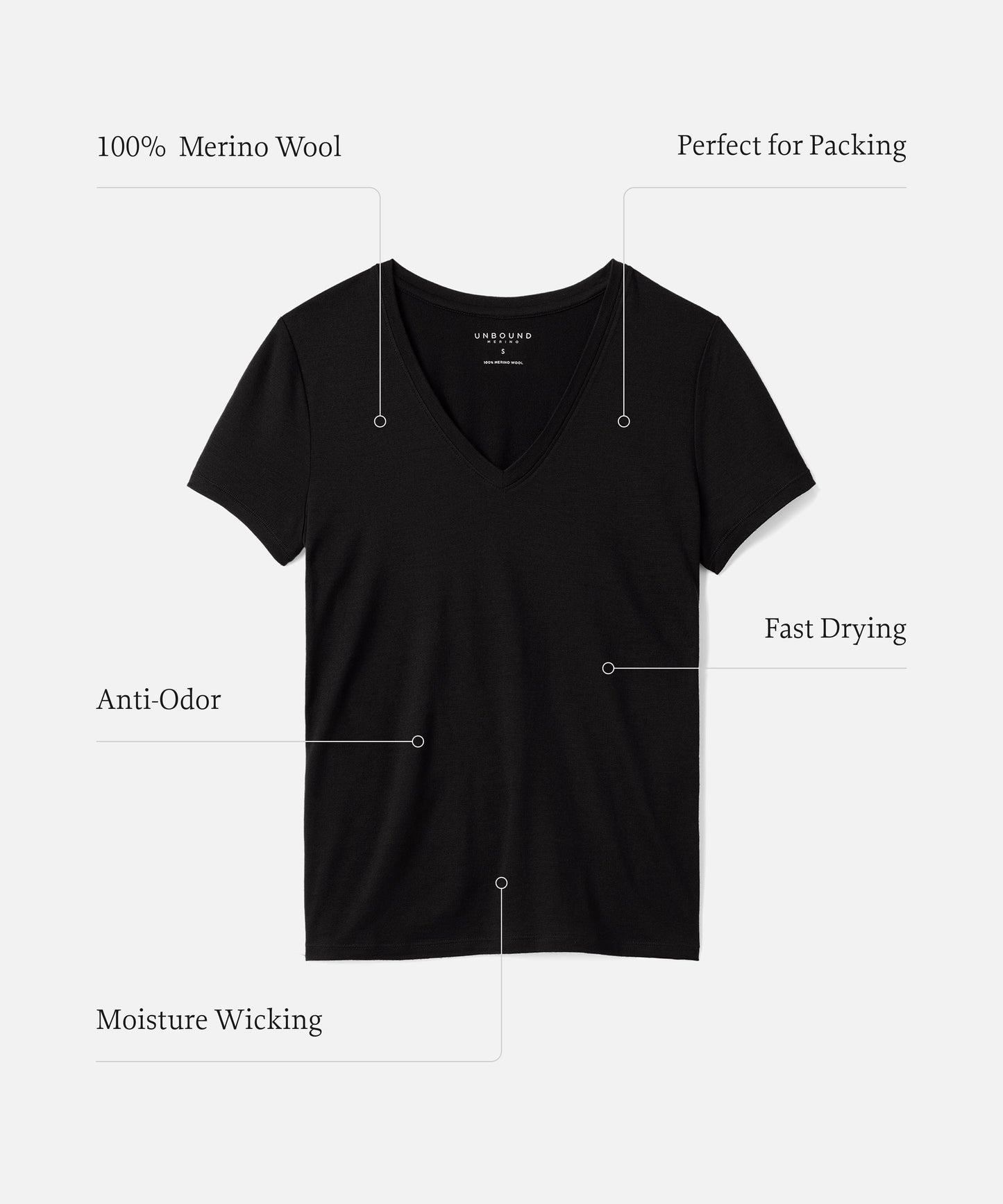 Women's Merino V-Neck T-Shirt