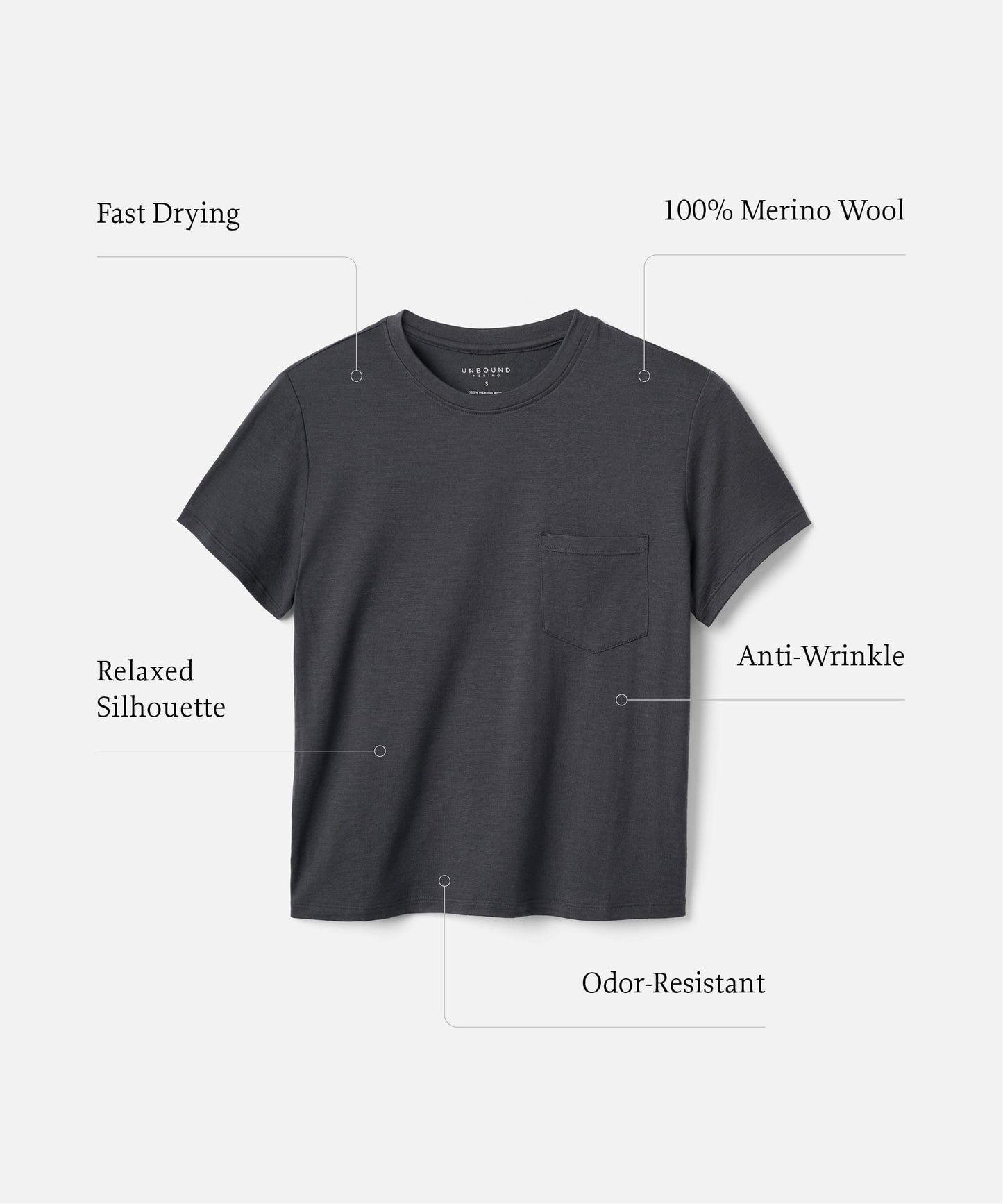 Women's Merino Boxy Pocket Tee