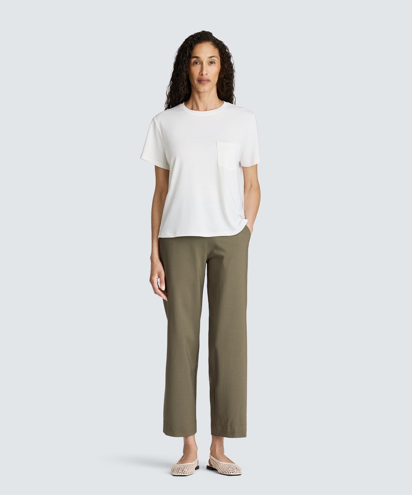 Women's Merino Boxy Pocket Tee