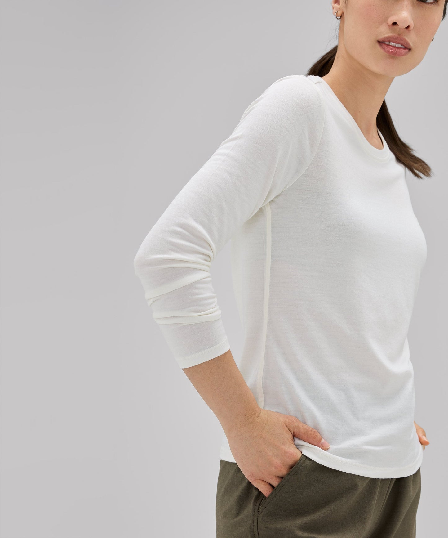 Women's Long Sleeve Merino Crew