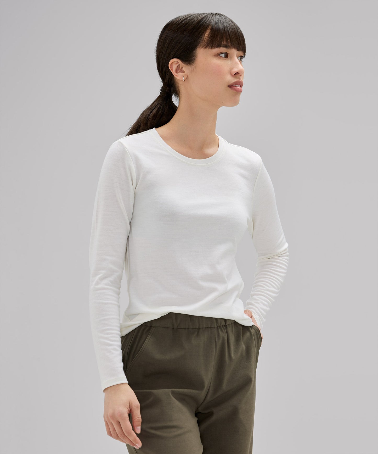 Women's Long Sleeve Merino Crew