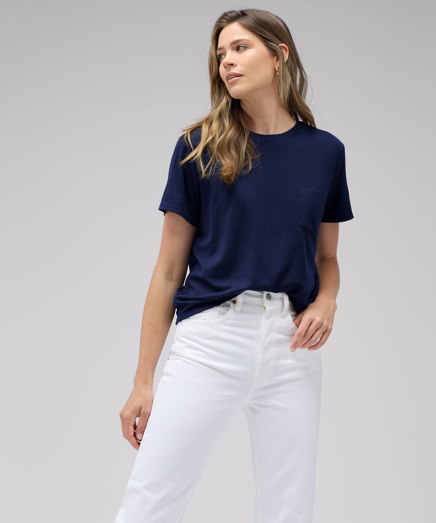 Women's Merino Boxy Pocket Tee