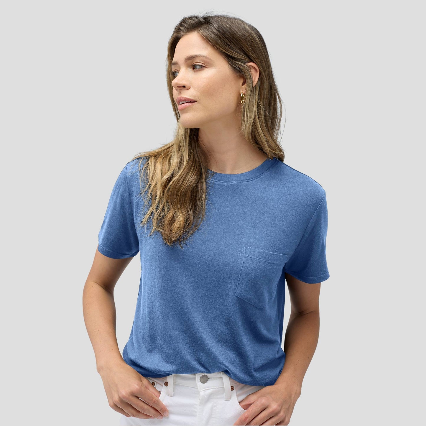 Women's Merino Boxy Pocket Tee