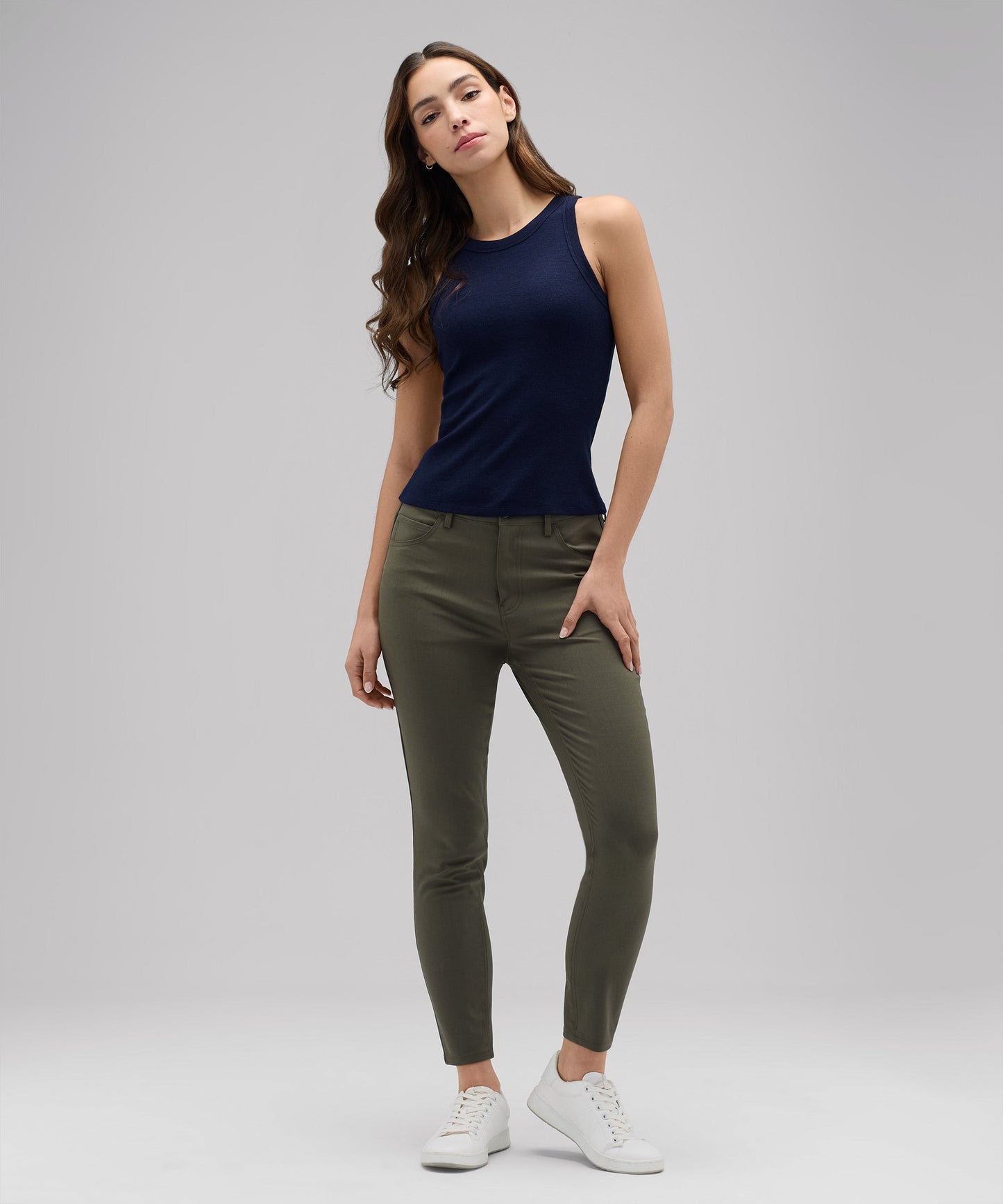 Women's Merino Ribbed Racer Tank
