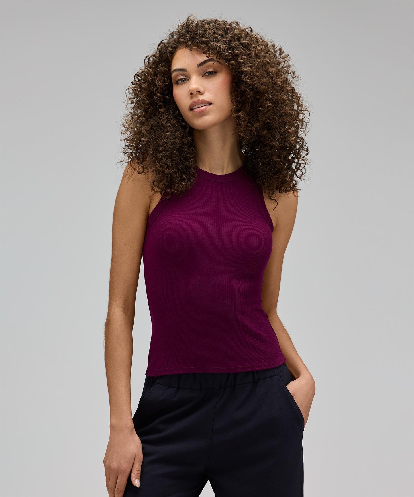 Women's Merino Ribbed Racer Tank