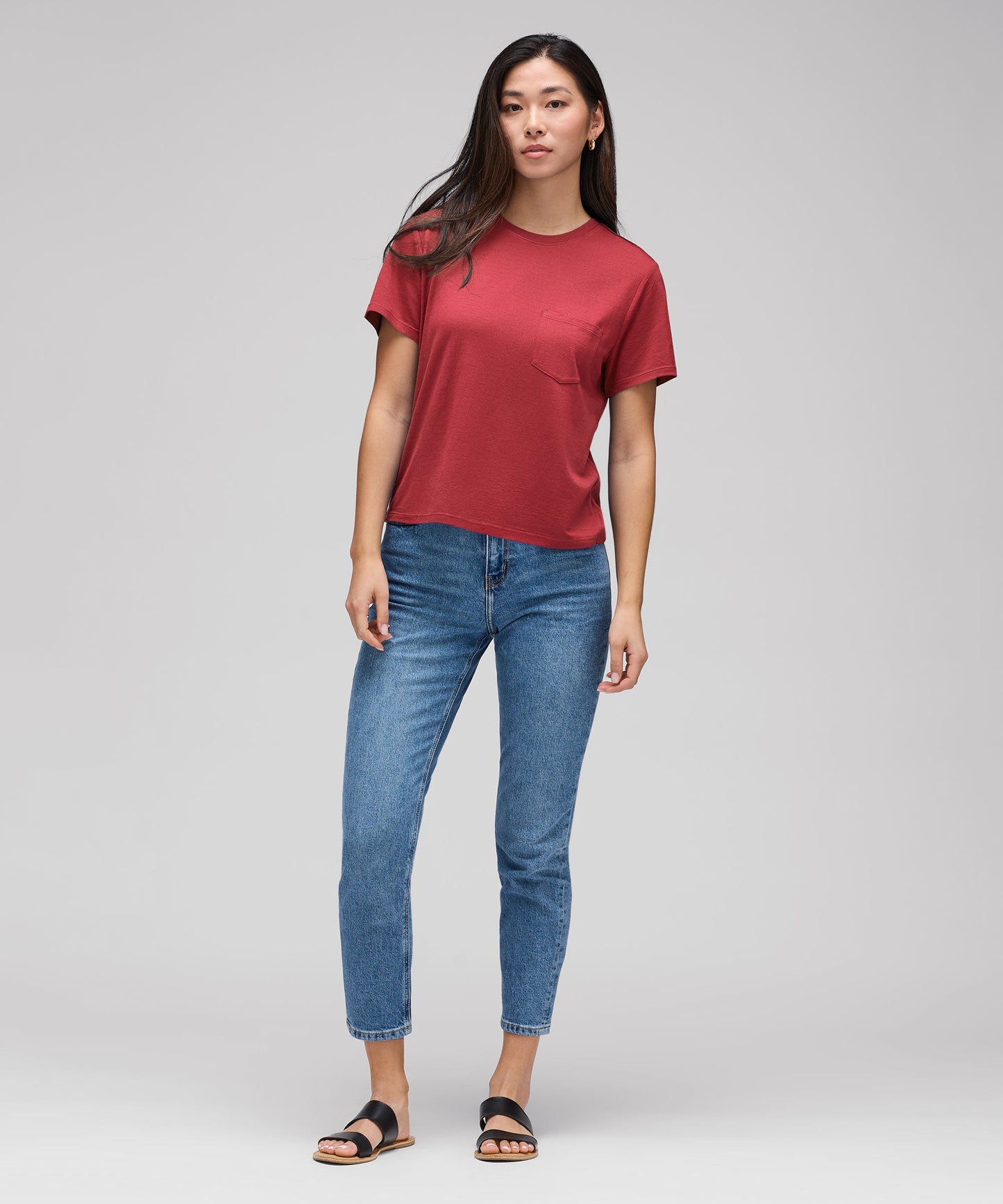 Women's Merino Boxy Pocket Tee