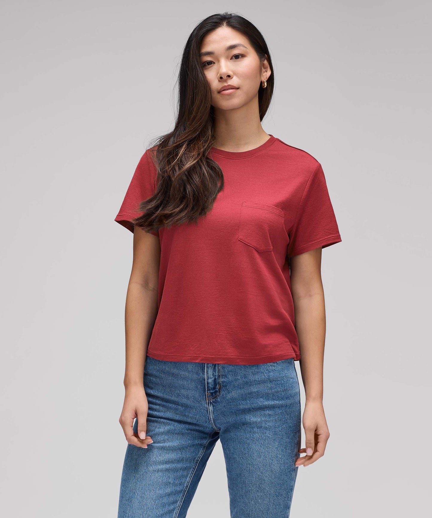 Women's Merino Boxy Pocket Tee