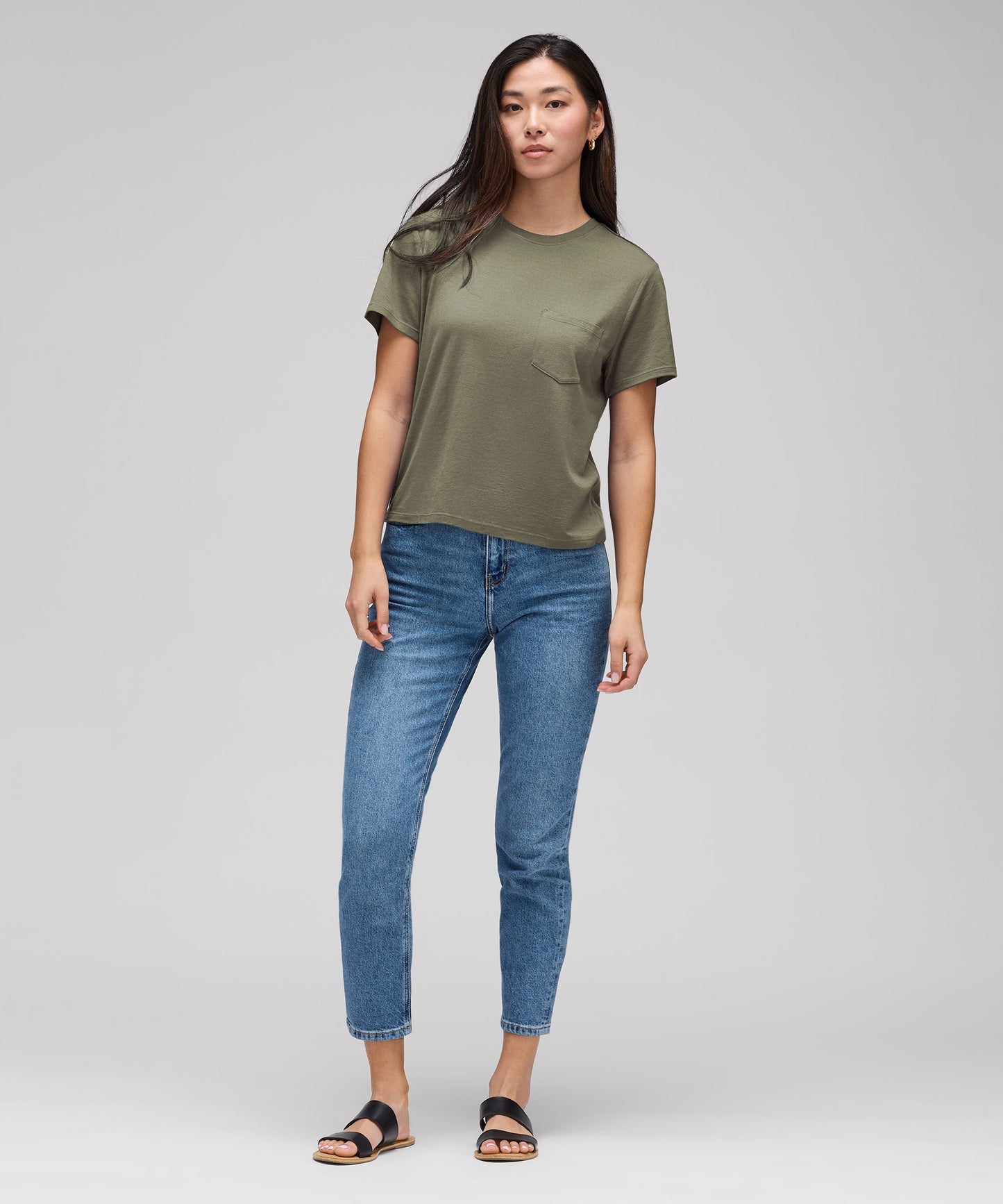 Women's Merino Boxy Pocket Tee