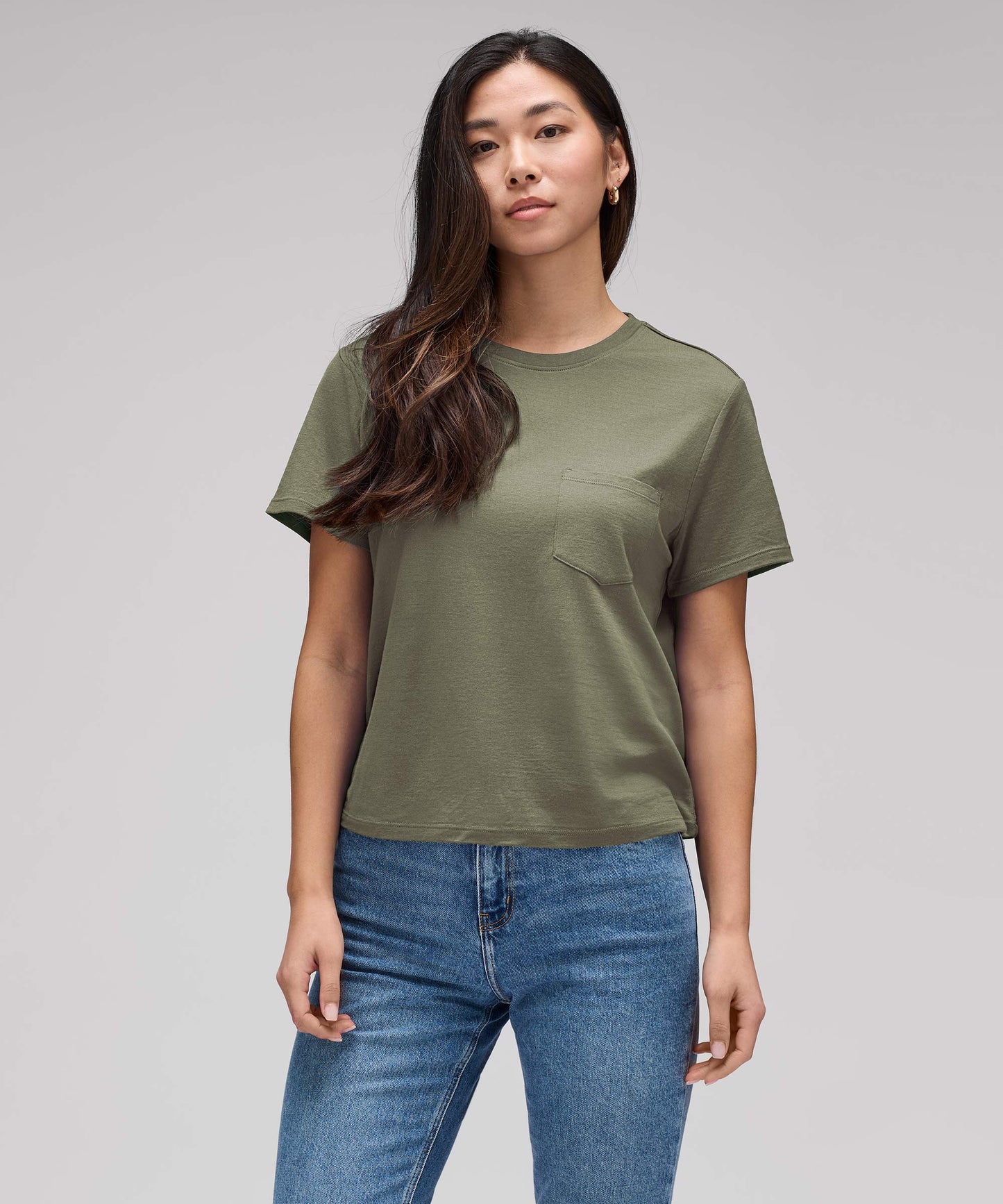 Women's Merino Boxy Pocket Tee