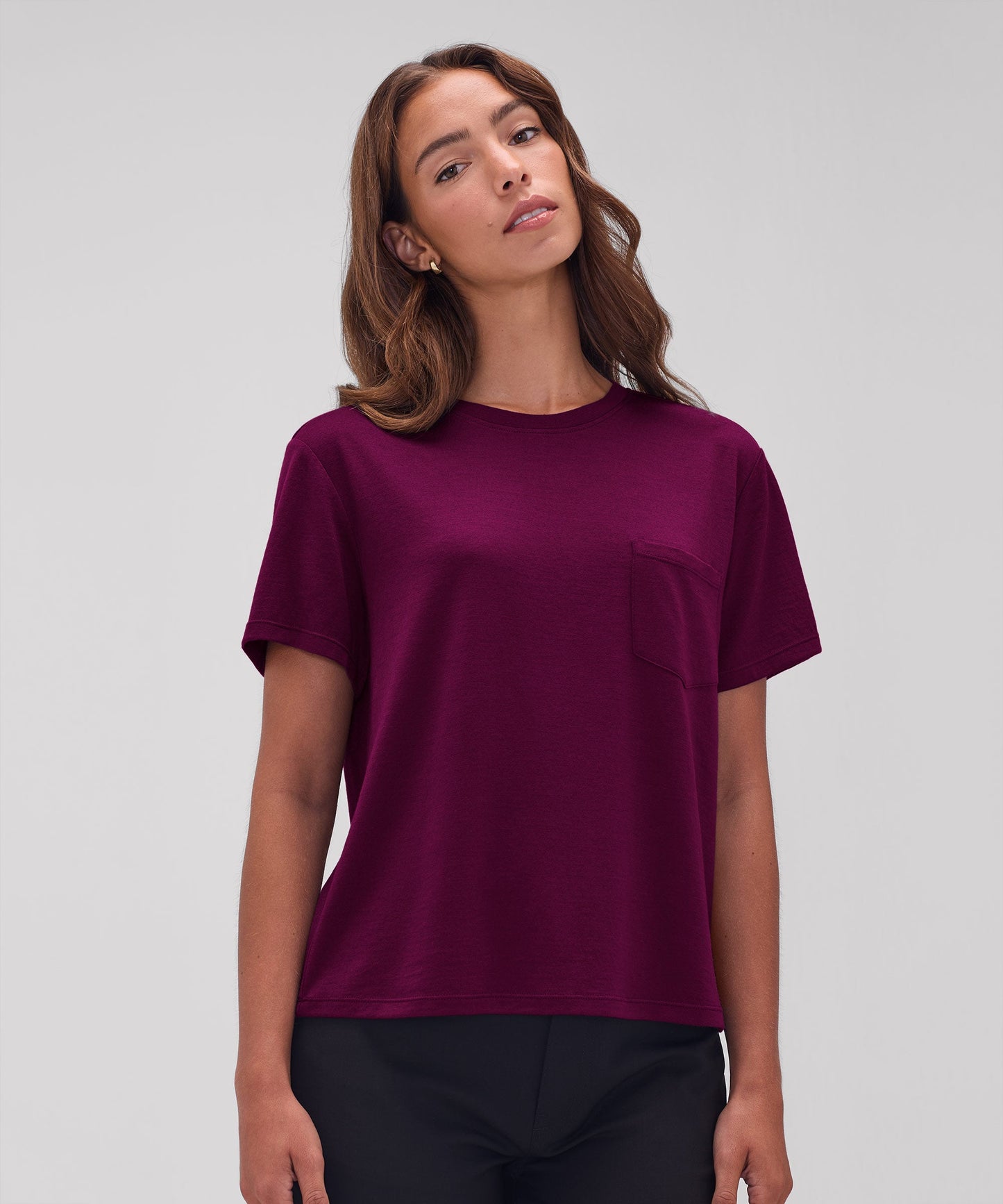 Women's Merino Boxy Pocket Tee