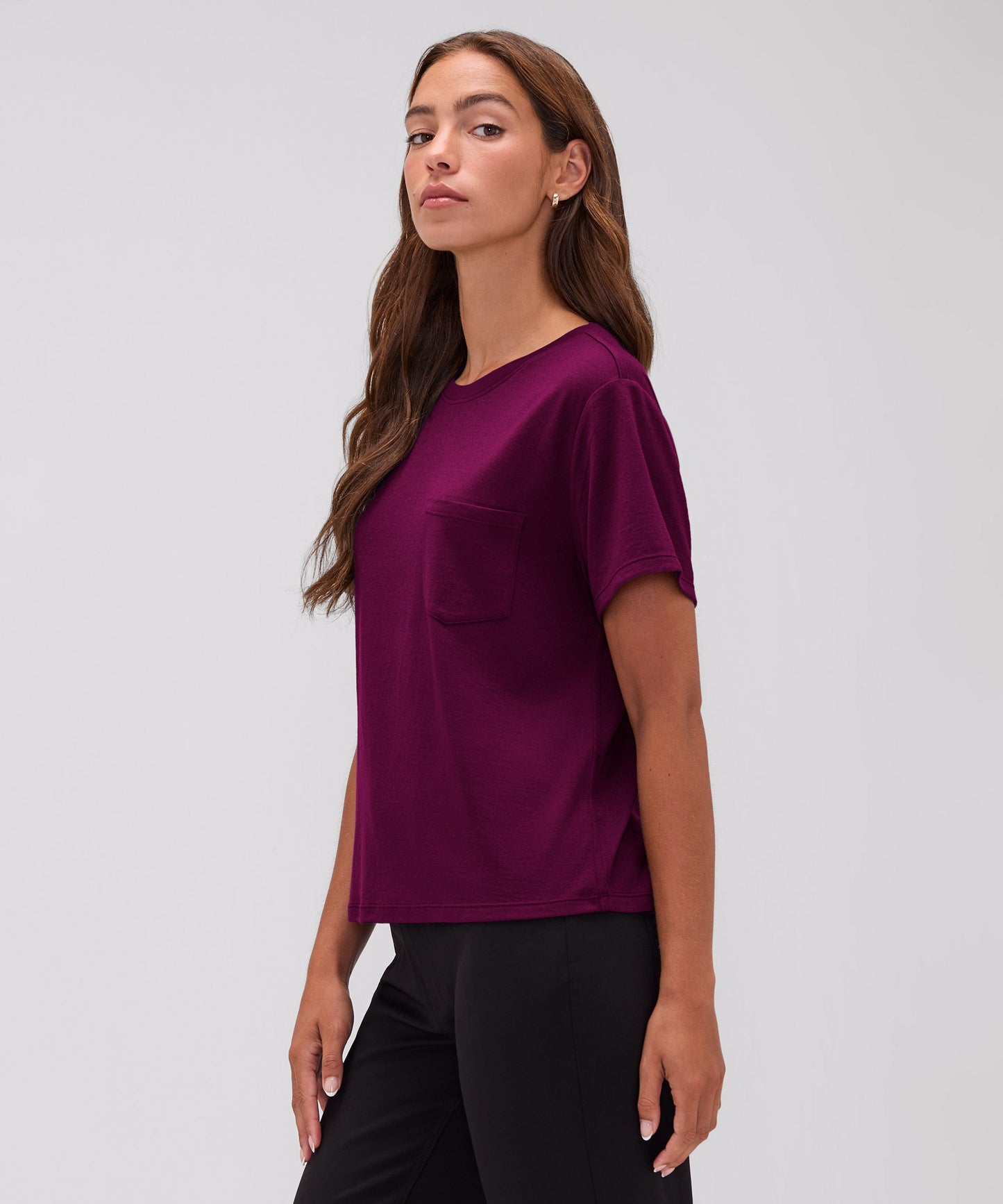 Women's Merino Boxy Pocket Tee
