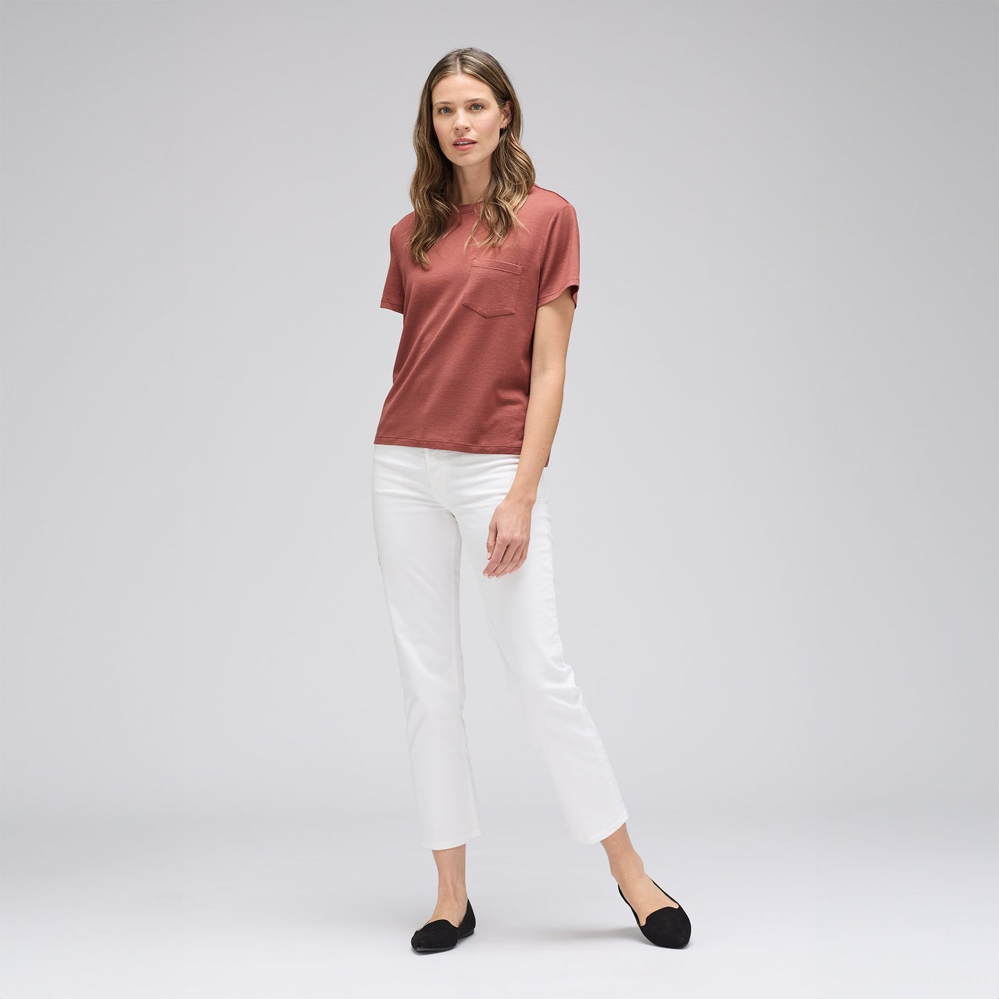 Women's Merino Boxy Pocket Tee