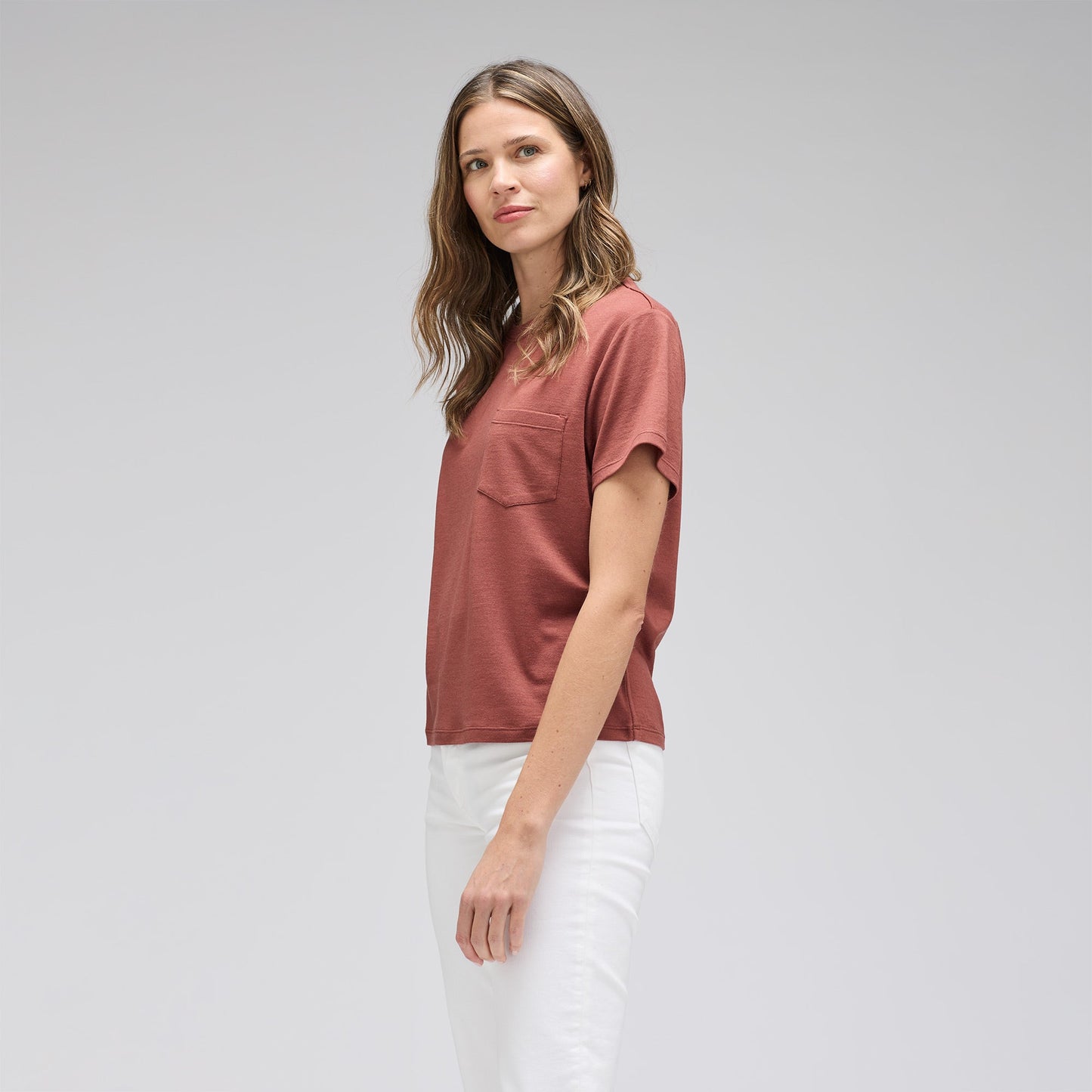 Women's Merino Boxy Pocket Tee