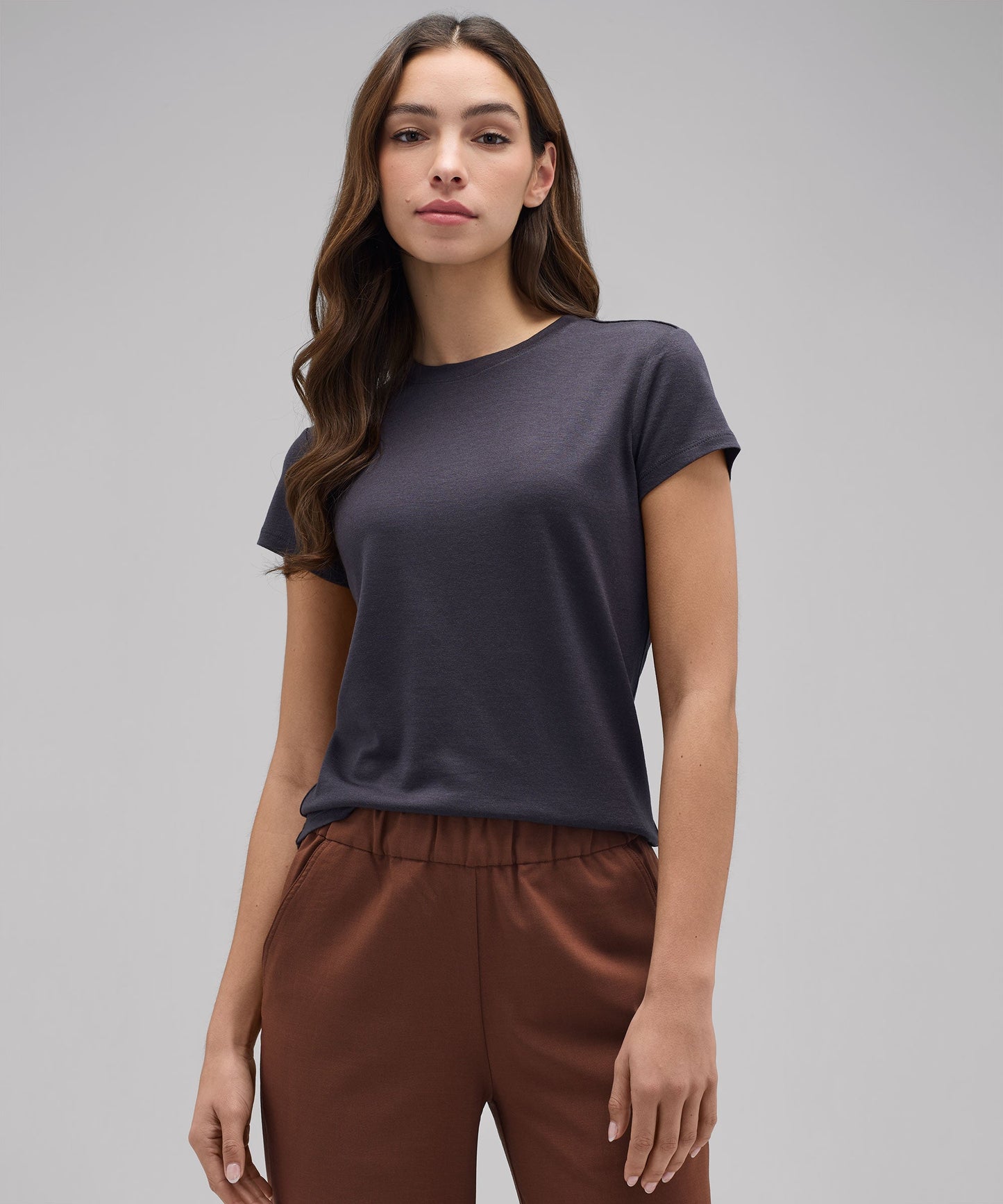 Women's Slim Merino Crew Neck T-Shirt