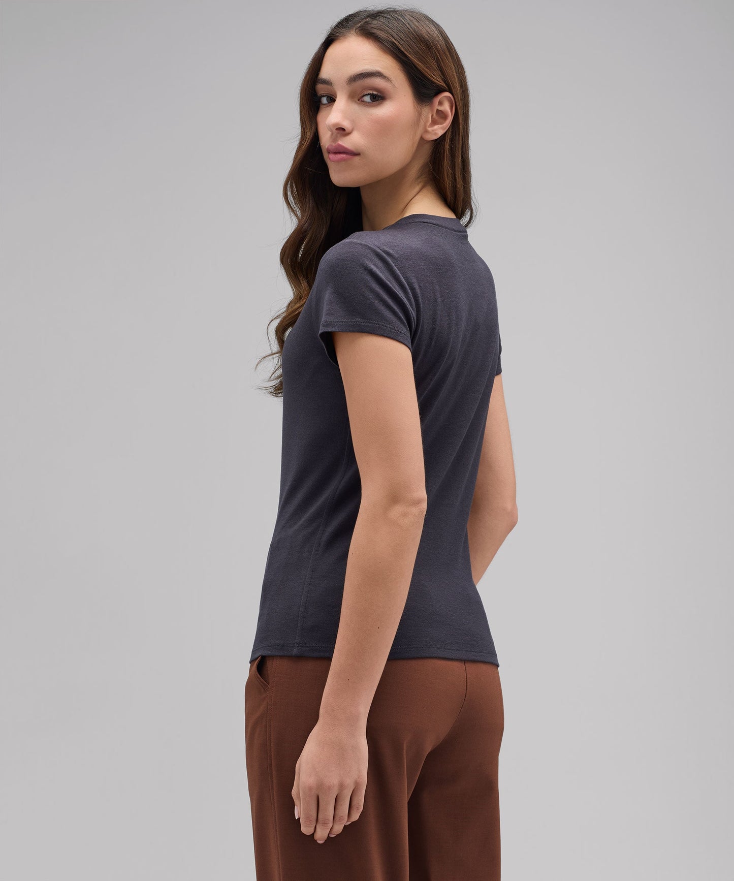 Women's Slim Merino Crew Neck T-Shirt
