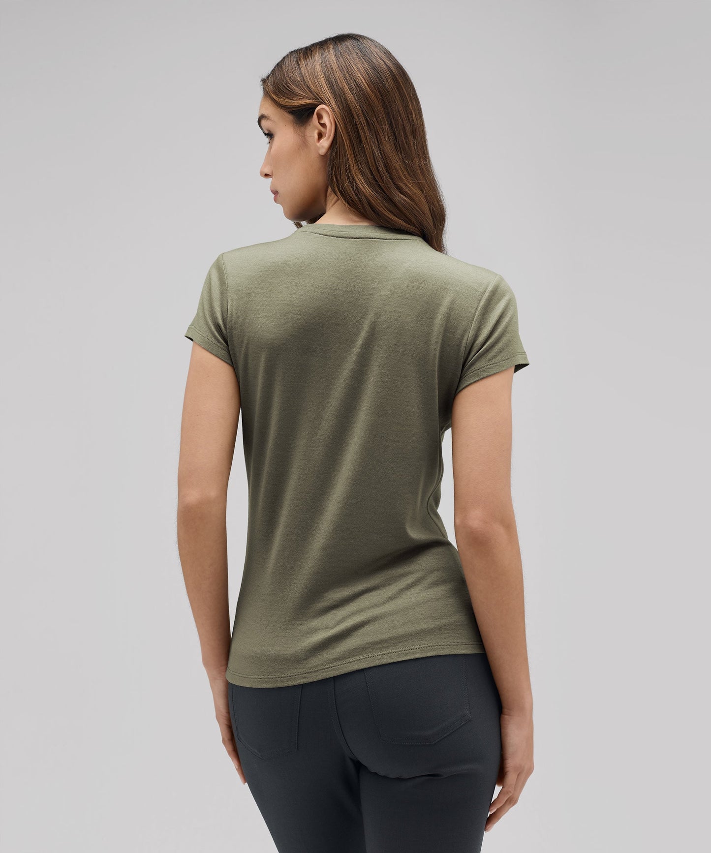 Women's Slim Merino Crew Neck T-Shirt