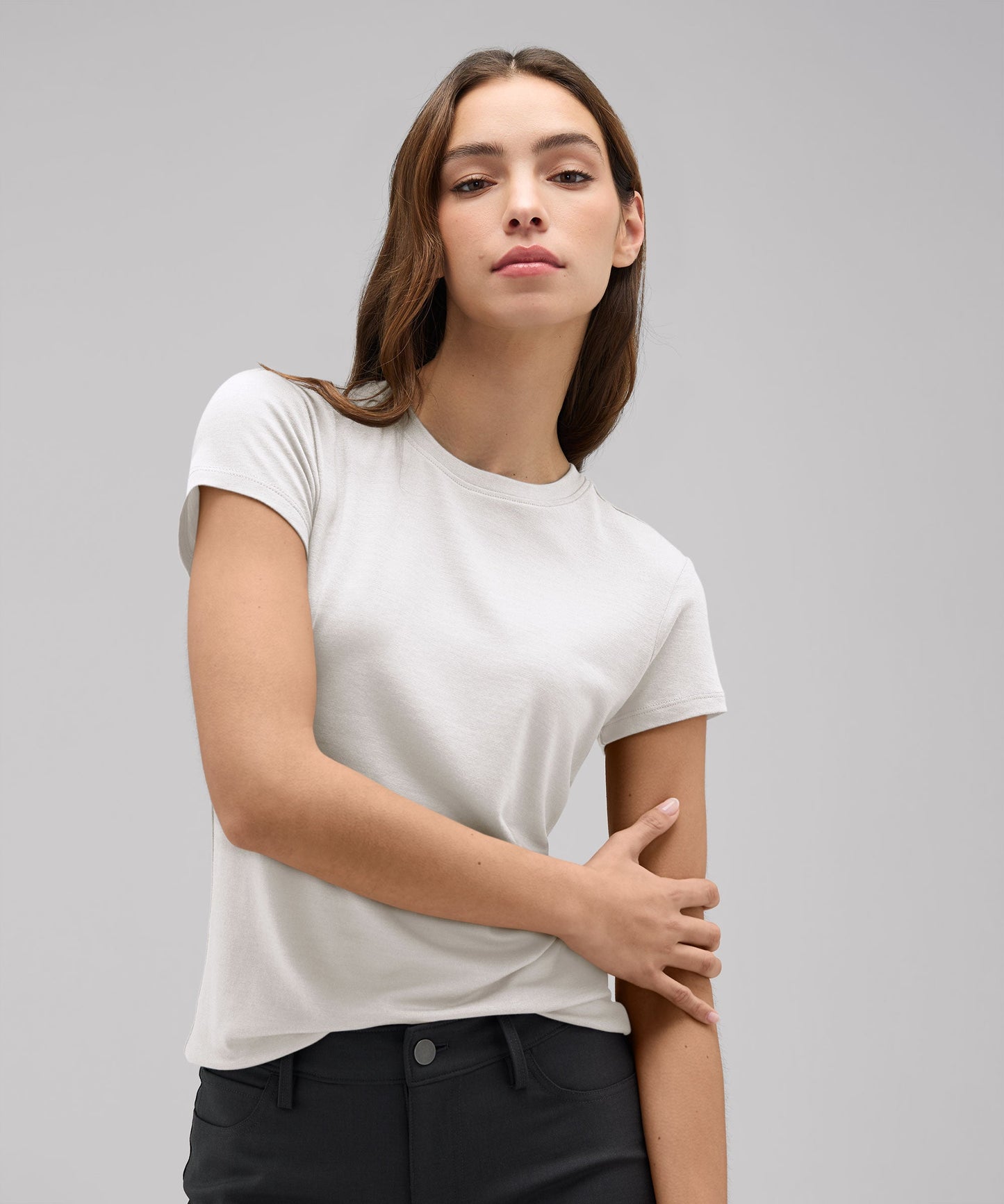 Women's Slim Merino Crew Neck T-Shirt