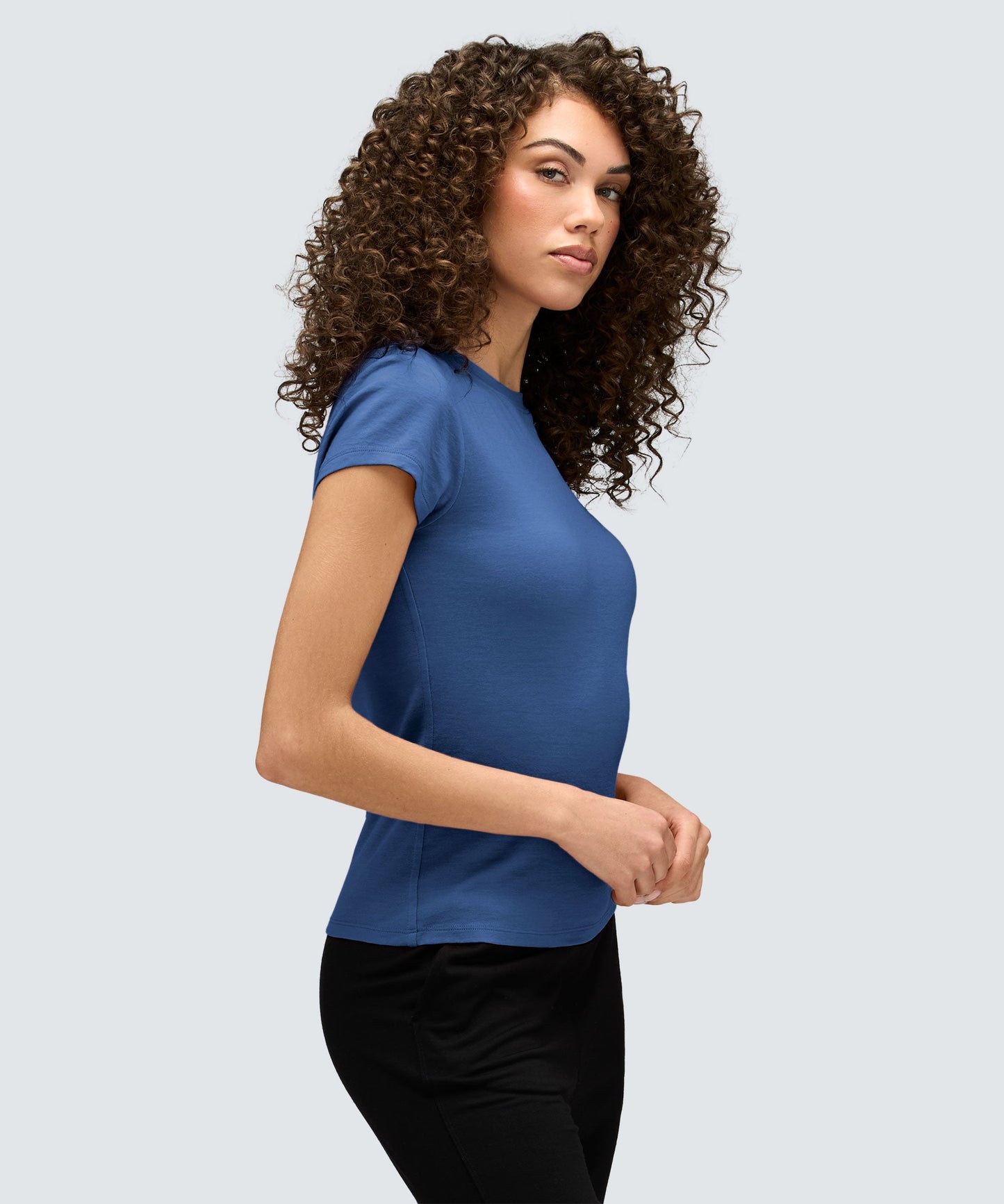 Women's Slim Merino Crew Neck T-Shirt
