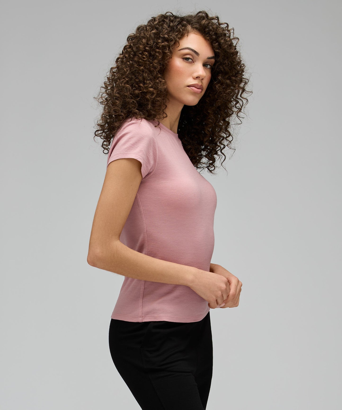Women's Slim Merino Crew Neck T-Shirt