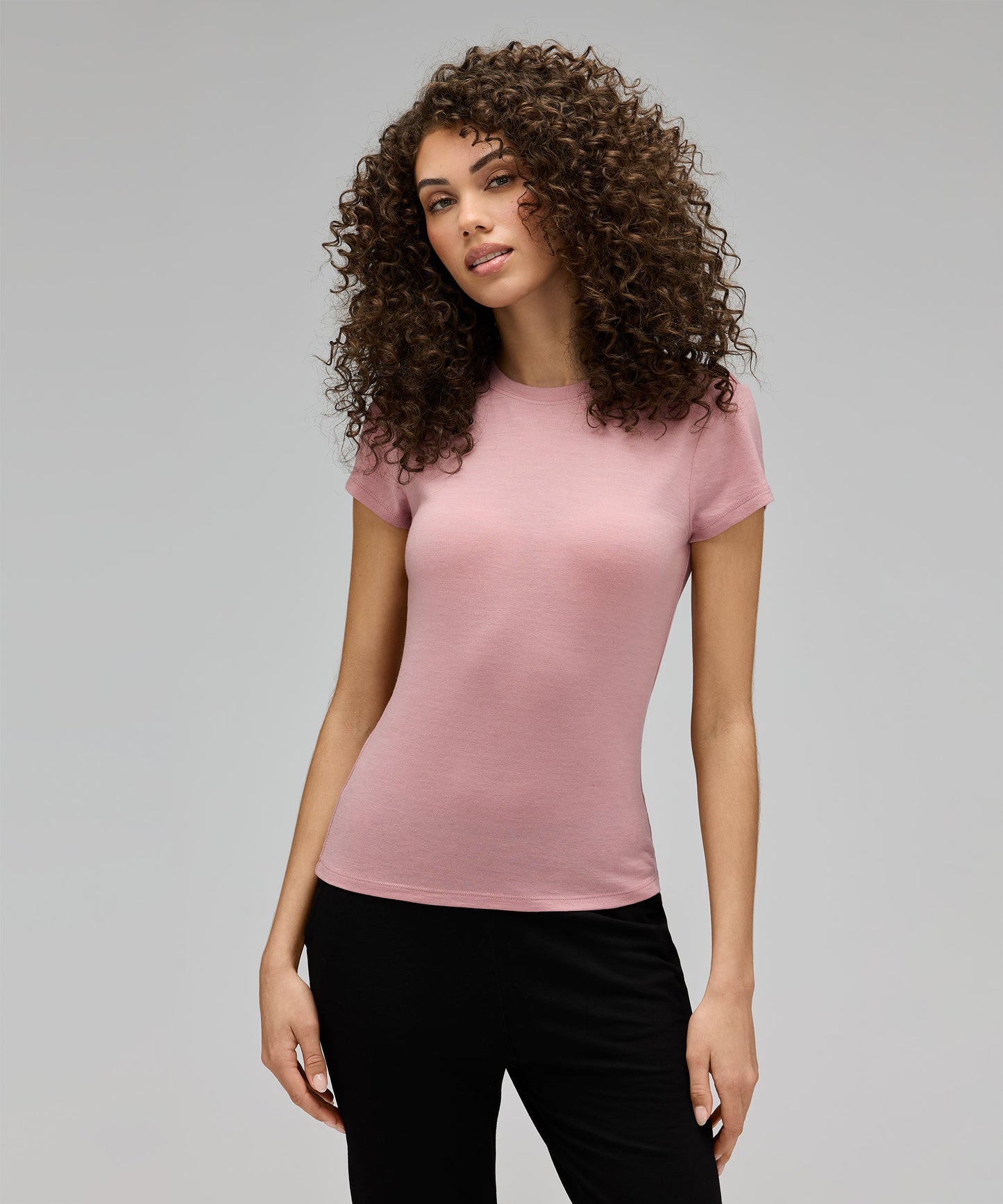 Women's Slim Merino Crew Neck T-Shirt