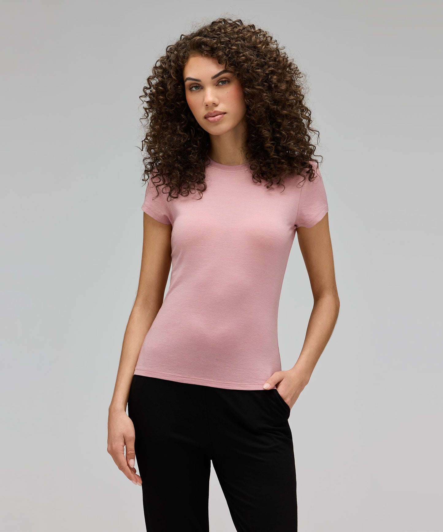 Women's Slim Merino Crew Neck T-Shirt