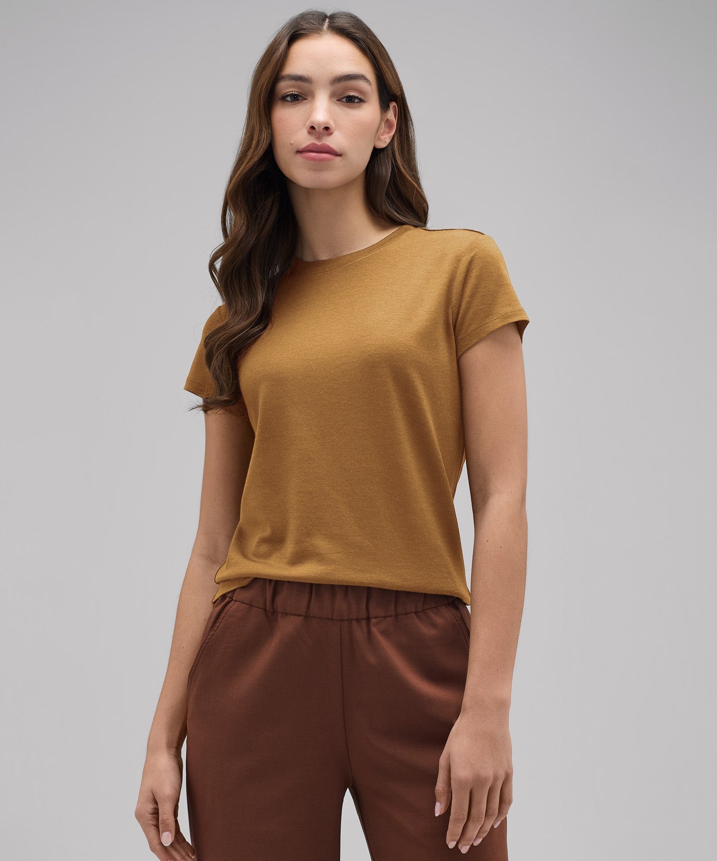 Women's Slim Merino Crew Neck T-Shirt
