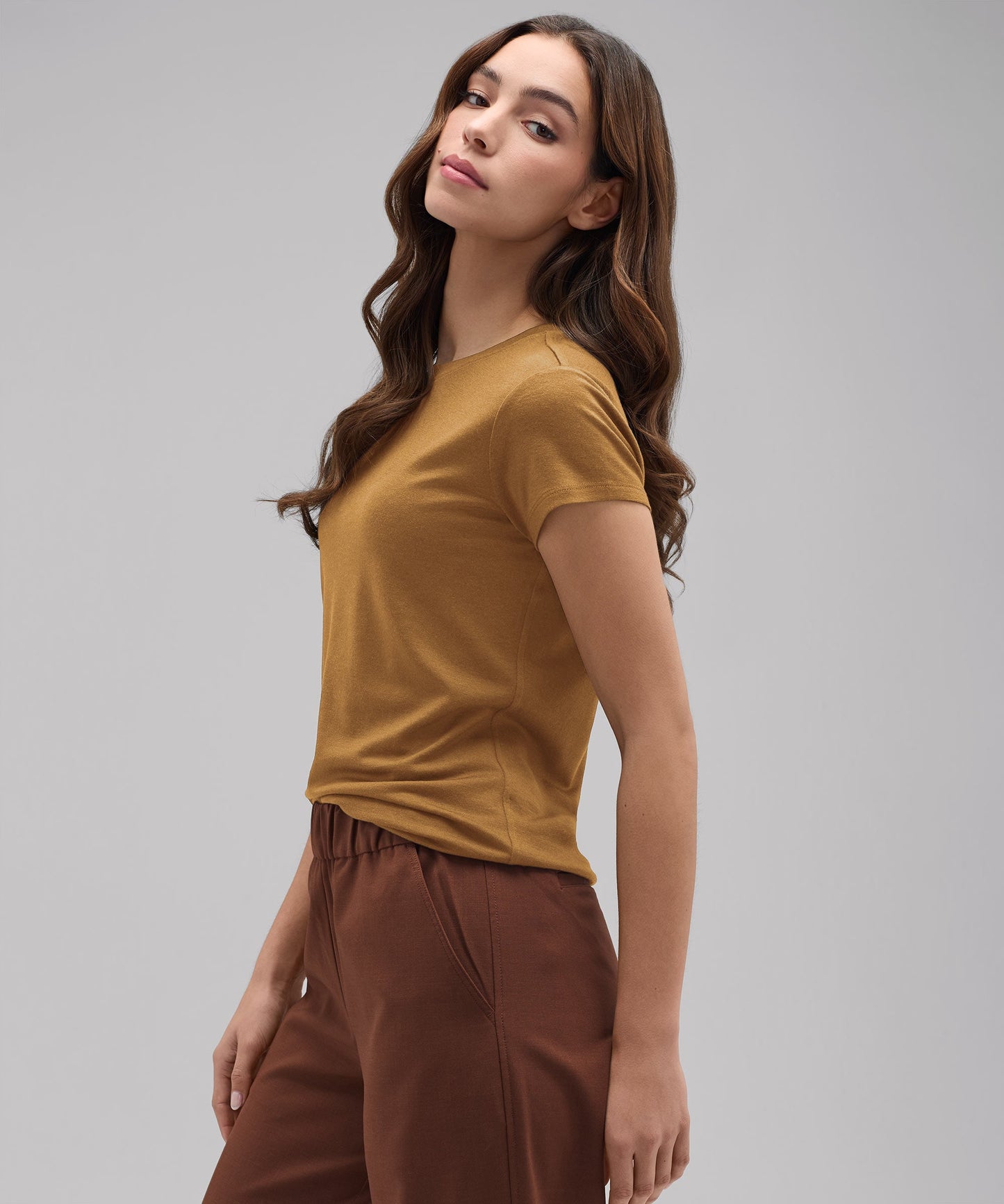 Women's Slim Merino Crew Neck T-Shirt