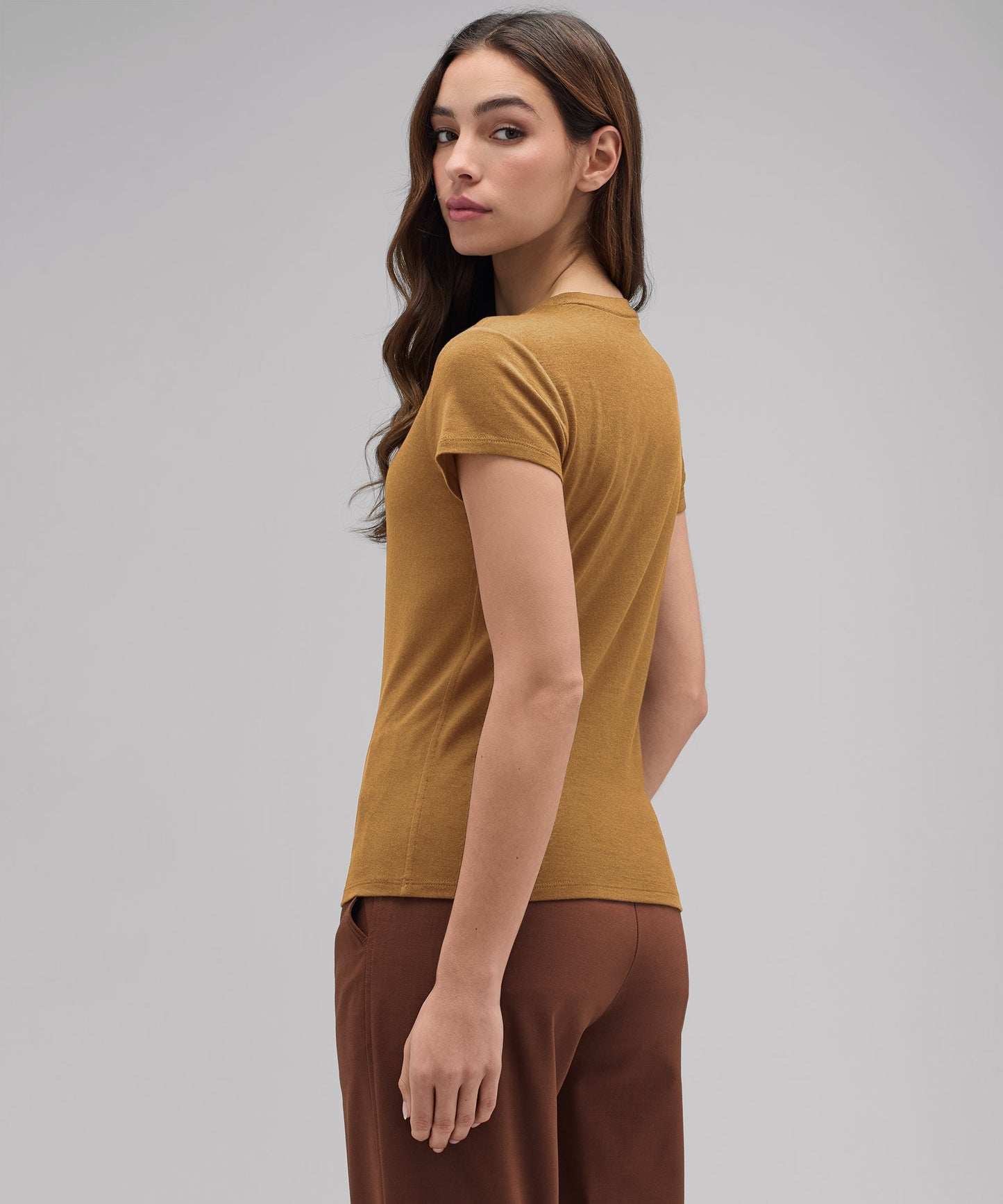 Women's Slim Merino Crew Neck T-Shirt