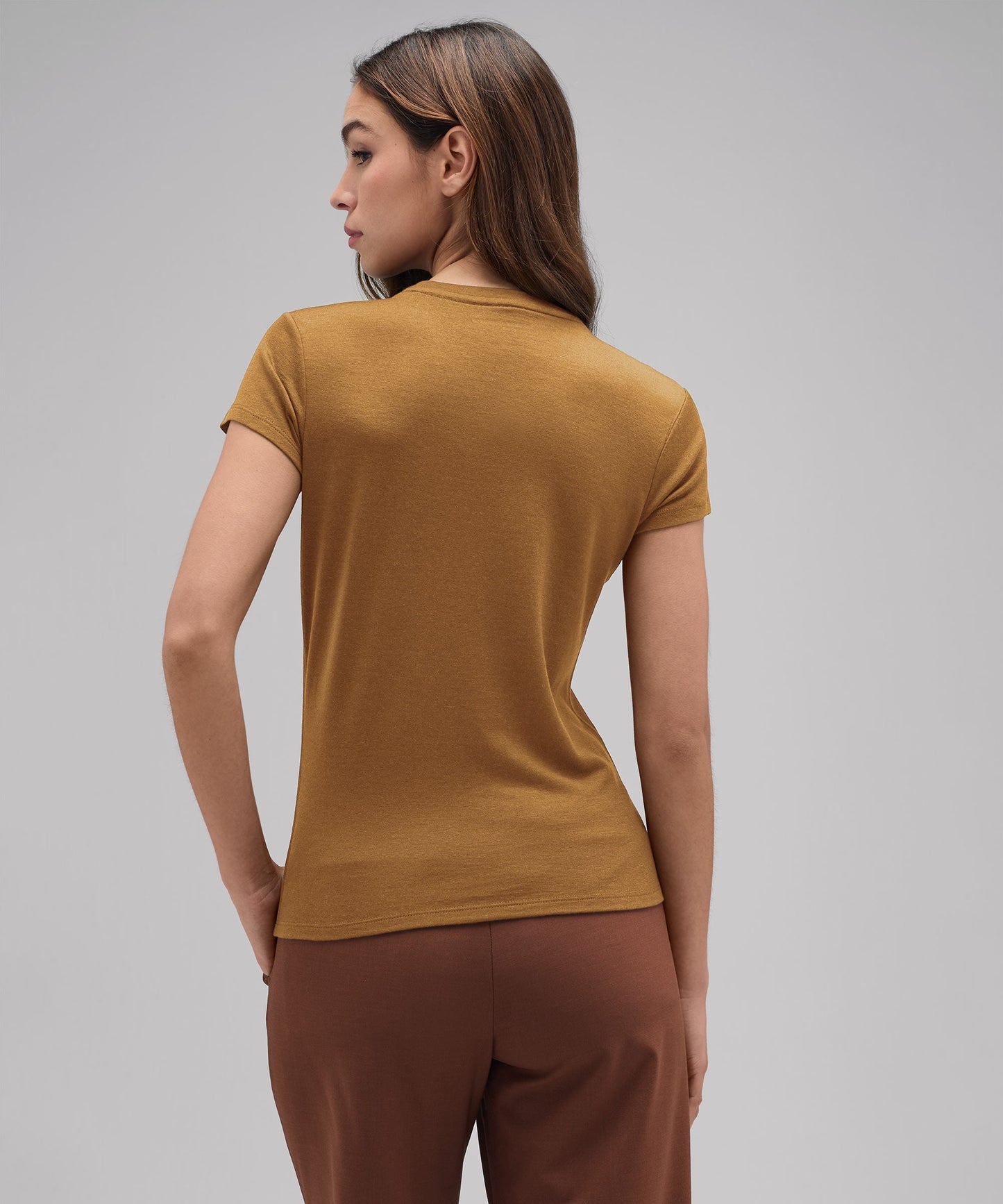 Women's Slim Merino Crew Neck T-Shirt