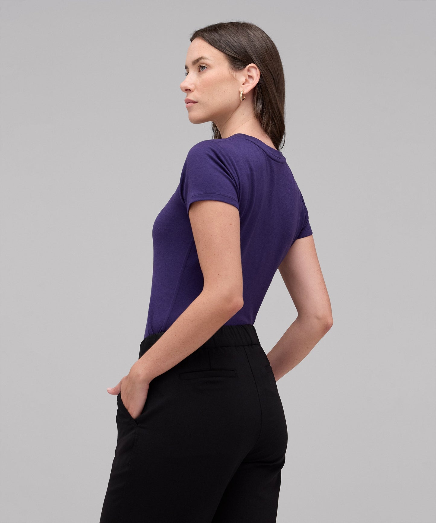 Women's Slim Merino Crew Neck T-Shirt