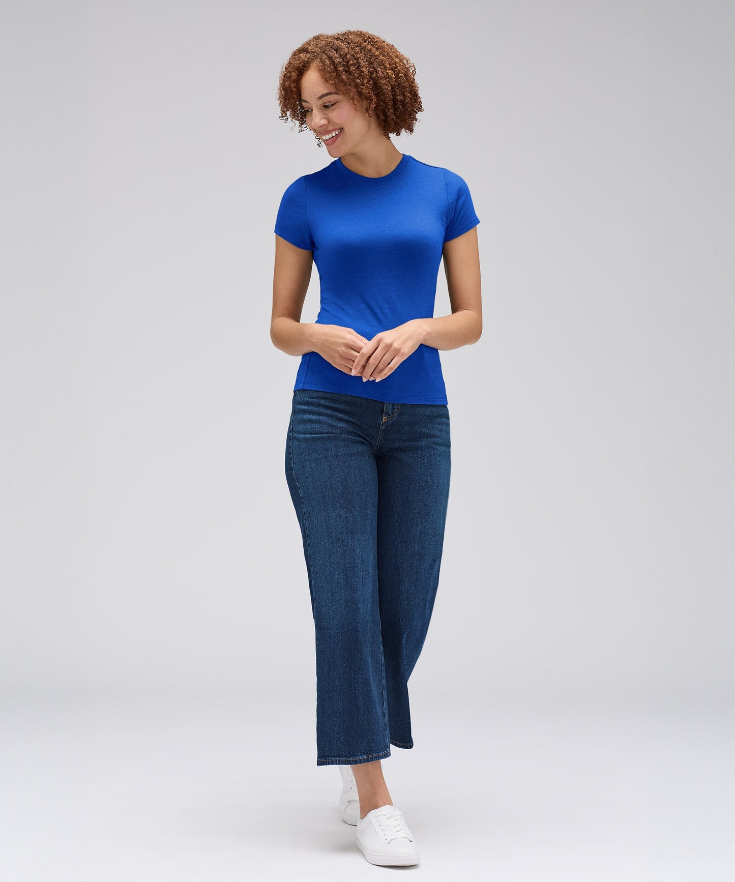 Women's Slim Merino Crew Neck T-Shirt