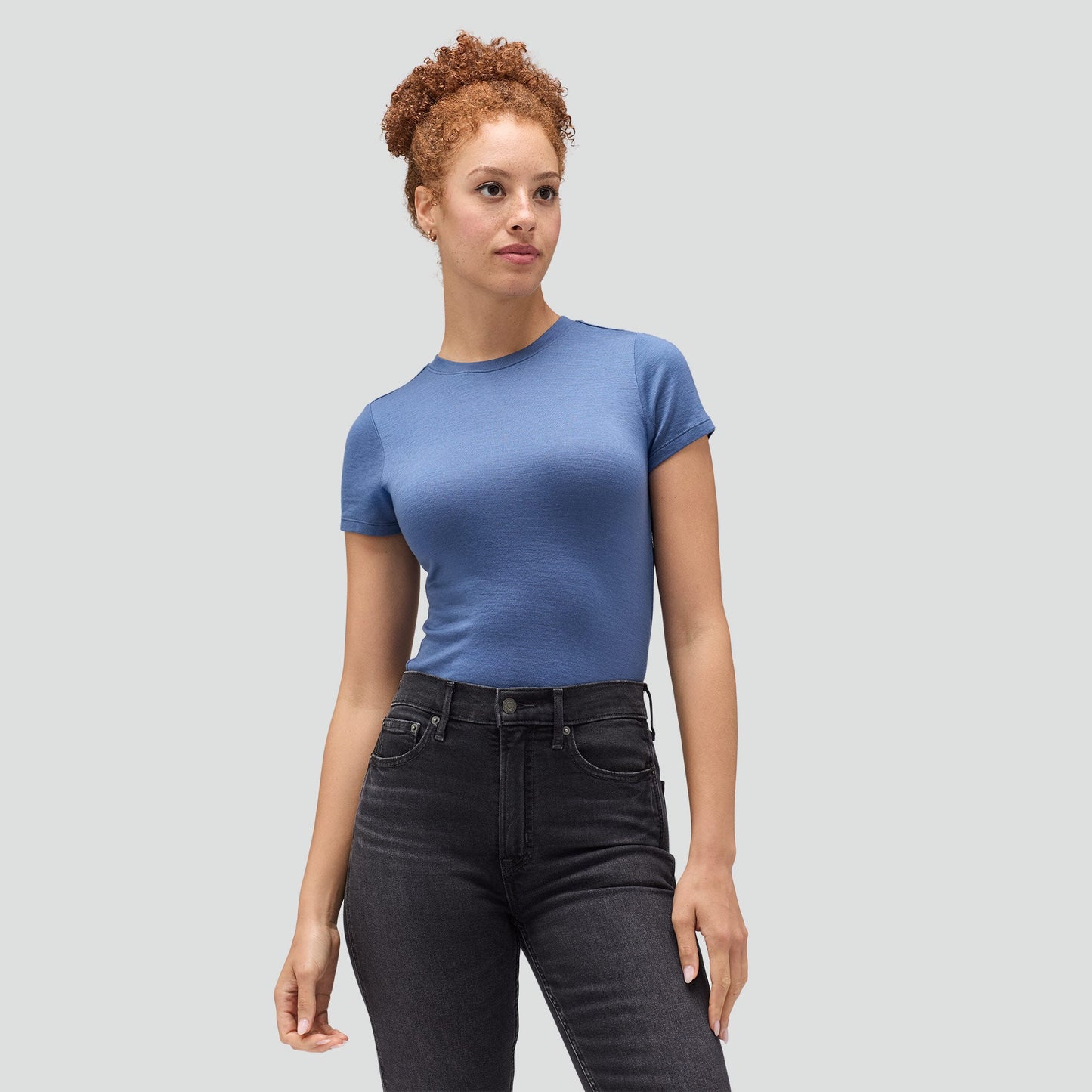 Women's Slim Merino Crew Neck T-Shirt