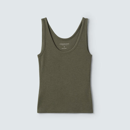 Women's Merino Rib Scoop Neck Tank