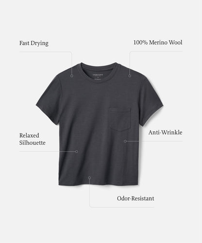 Women's Merino Boxy Pocket Tee