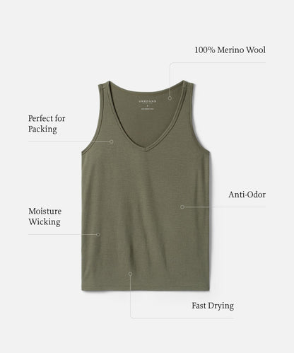 Women's Relaxed Merino V-Neck Tank