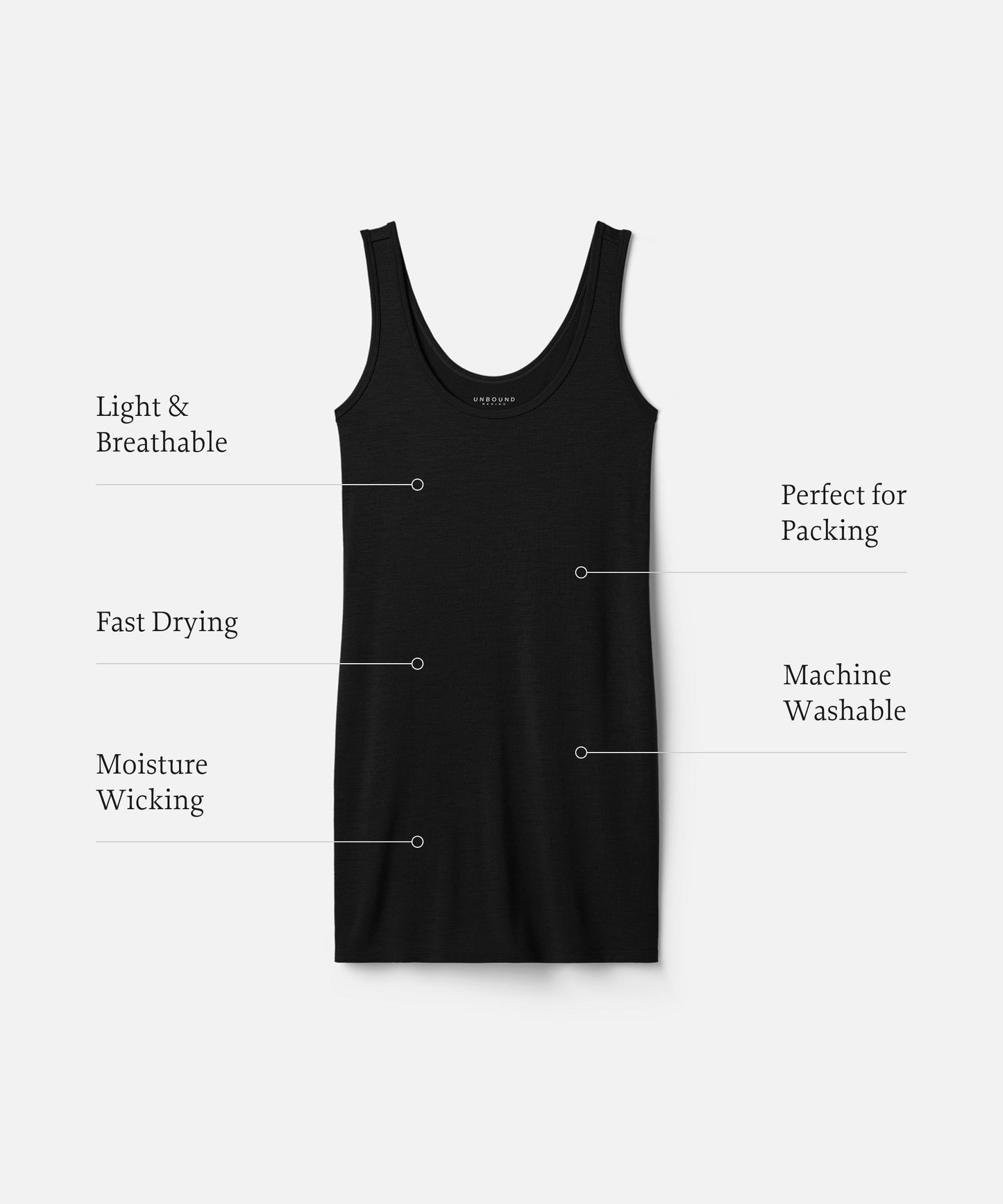 Women's Mini Merino Tank Dress