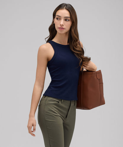 Women's Merino Ribbed Racer Tank