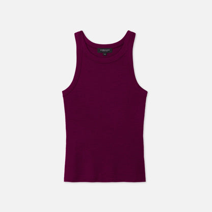 Women's Merino Ribbed Racer Tank