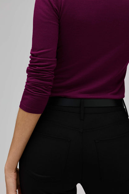 Women's Slim Merino Long Sleeve V-Neck