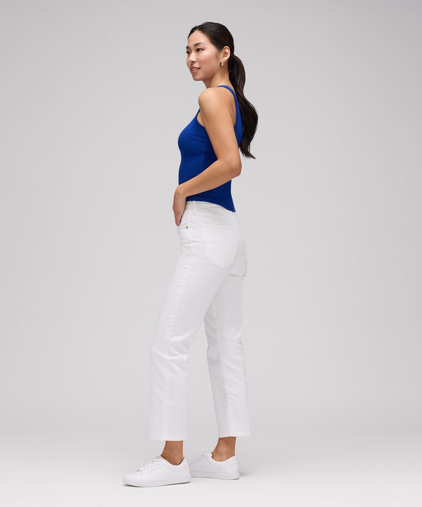 Women's Merino Ribbed Racer Tank