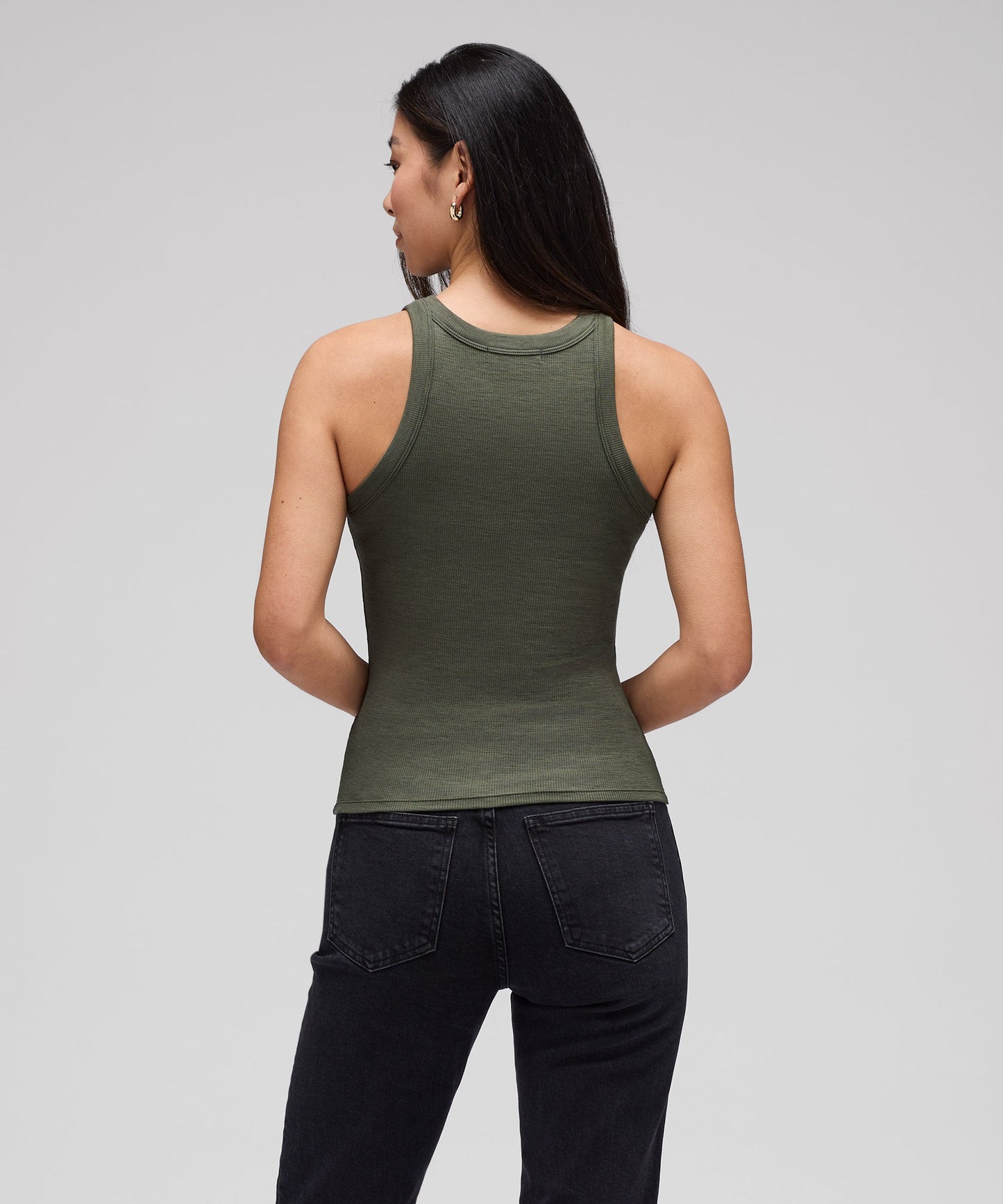 Women's Merino Ribbed Racer Tank