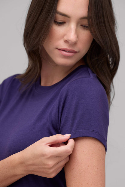 Women's Slim Merino Crew Neck T-Shirt