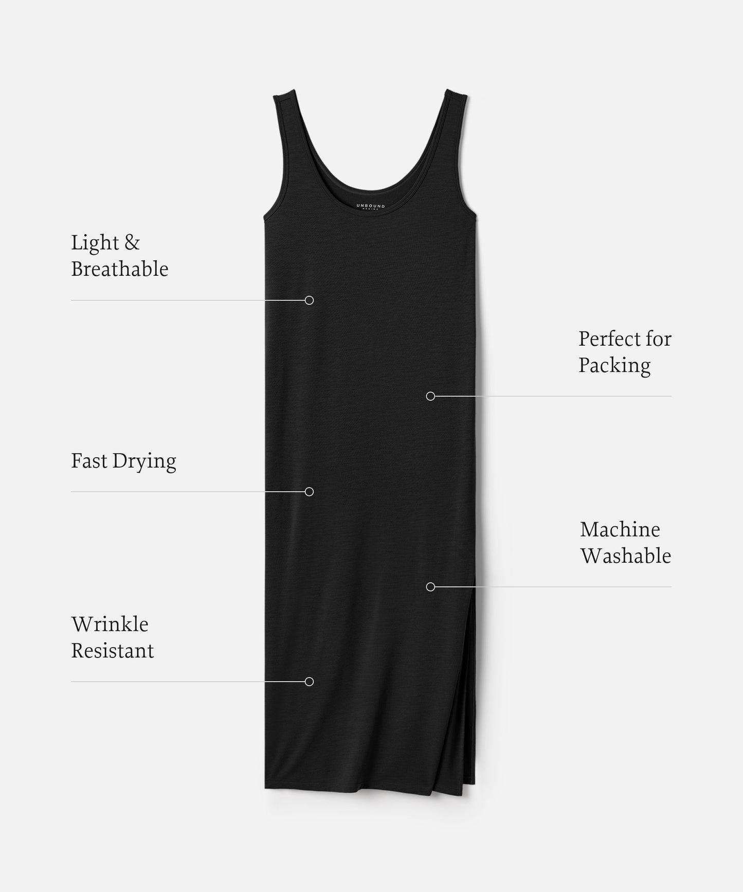 Women's Midi Merino Travel Dress